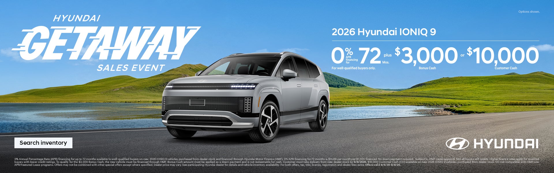 0% APR for 72 mos. + $3,000 or $10,000 Customer Cash