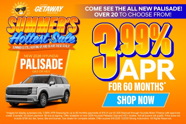 "New 2026 Hyundai Palisade Gas or HEV"	"Come see the all new